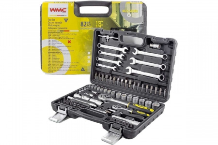 Набор инструментов WMS Tools 82пр. 1/4'', 1/2'', 6гр, 4-22мм WMC-4821-5EURO(51378)